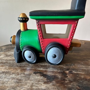 Unpainted ready to paint ceramic bisque Train