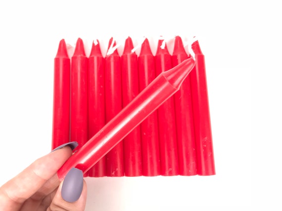 Candele Coniche Rosse Dinil Per Incantesimi E Rituali – 40 Pezzi, Altezza 10,2 Cm, 2 Ore Di Combustione – In Paraffina, Stoppino In Cotone - 4