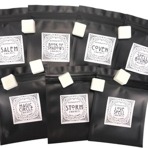 Wax Melt Sample Packs, Your Choice of 3 Scents, Witchy Wax Melts, Ritual Wax Melts, Spells, Altars, Wicca, Wiccan