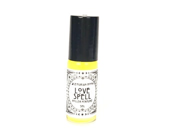 Roll On Perfume, Geranium, Incense, Witchy, Spells, Rituals, Meditation, Anointing Oil, Organic Jojoba Oil / Love Spell