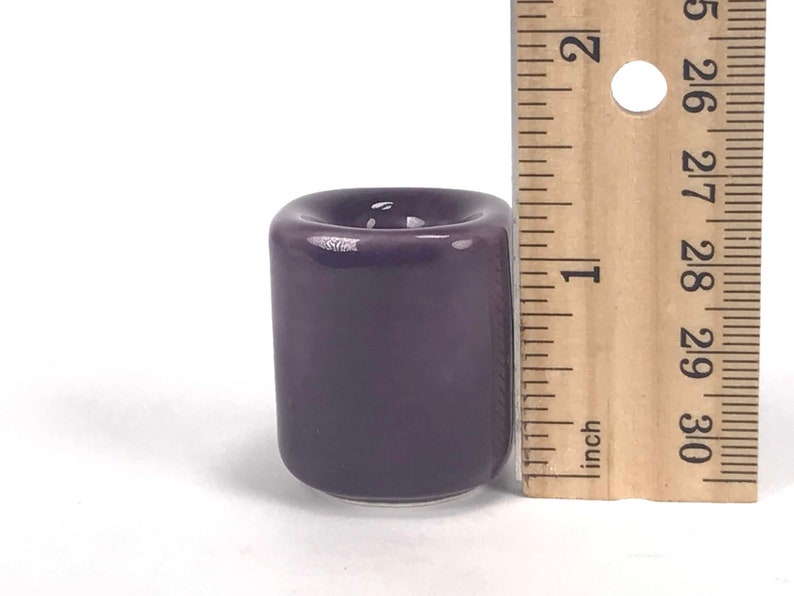 Purple Ritual Candle Holder Mini Ceramic Chime Candle Holder Etsy