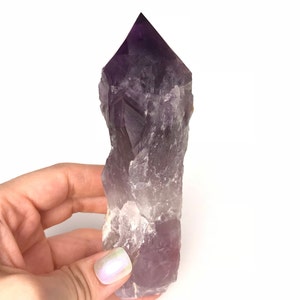 Royal Amethyst Natural Wand Point - Third Eye, Calm Mind, Stimulate Intuition, Protective Energy (Brazil)