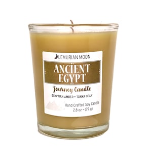 Ancient Egypt Candle, Soy Candle, Brown Soy Spell Candle, Scented Meditation Candle, Votive, Brown Scented Candle