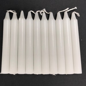 White Mini Ritual Candles, Charm Chime 4&quot; Candles, Spells, Wicca, Wiccan, Altar, Candle Magic, Candle Magick, All Purpose Spell Candle