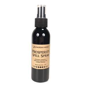 Prosperity Spell Crystal Spray, Body Spray, Room Spray, Money Spell Spray, Patchouli, Orange, Bergamot, Citrine, Black Bottle