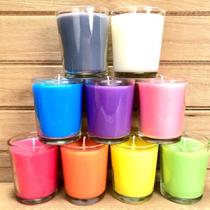 Set of Soy Spell Candles, 9 Colored Spell Candles, Votive Soy Ritual Candles, Witchcraft Candle Supplies, Vegan