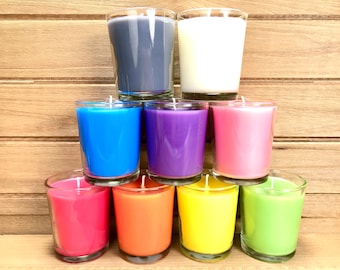 Soy Spell Candle, Choice of Colored Spell Candles, Votive Soy Ritual Candles, Witchcraft Candle Supplies, Vegan