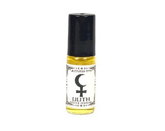 Roll On Perfume, Plum, Dark Rose, Peppercorn & Vanilla, Spells, Rituals, Meditation, Organic Jojoba Oil / Lilith Lillith