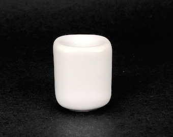 Witte kandelaar, mini keramische kandelaar, rituele kaarsen, spreuken, wicca, wicca, altaar