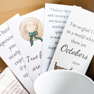 Anne of Green Gables Bookmark Set - Literary Bookmarks - Printable - DIGITAL DOWNLOAD