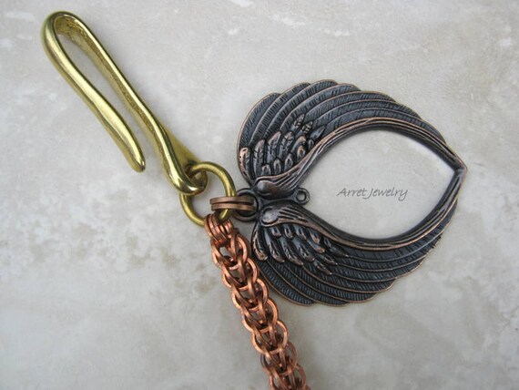copper wallet chain