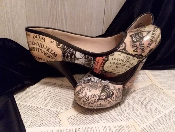 Ouija Board Heels Ouija Heels Ouija Shoes Halloween Wedding Etsy