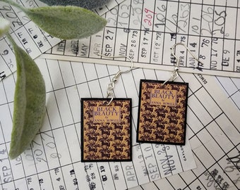 Black Beauty Book Earrings | Horse Girl, Book Lover, Bookworm, Miniature Book, Reader, Reading, Librarian, Teacher, Bridesmaid, Gift