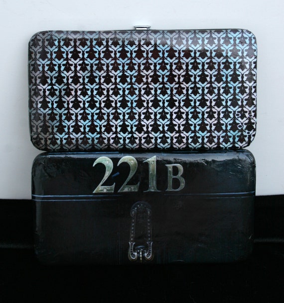 Sherlock Wallet Sherlock Holmes Wallet Literature Wallet 221b Etsy