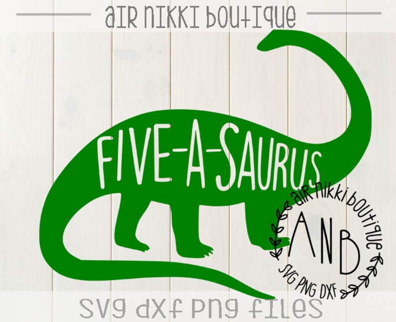 Download Five-a-saurus Dinosaur birthday birthday shirt 5th | Etsy