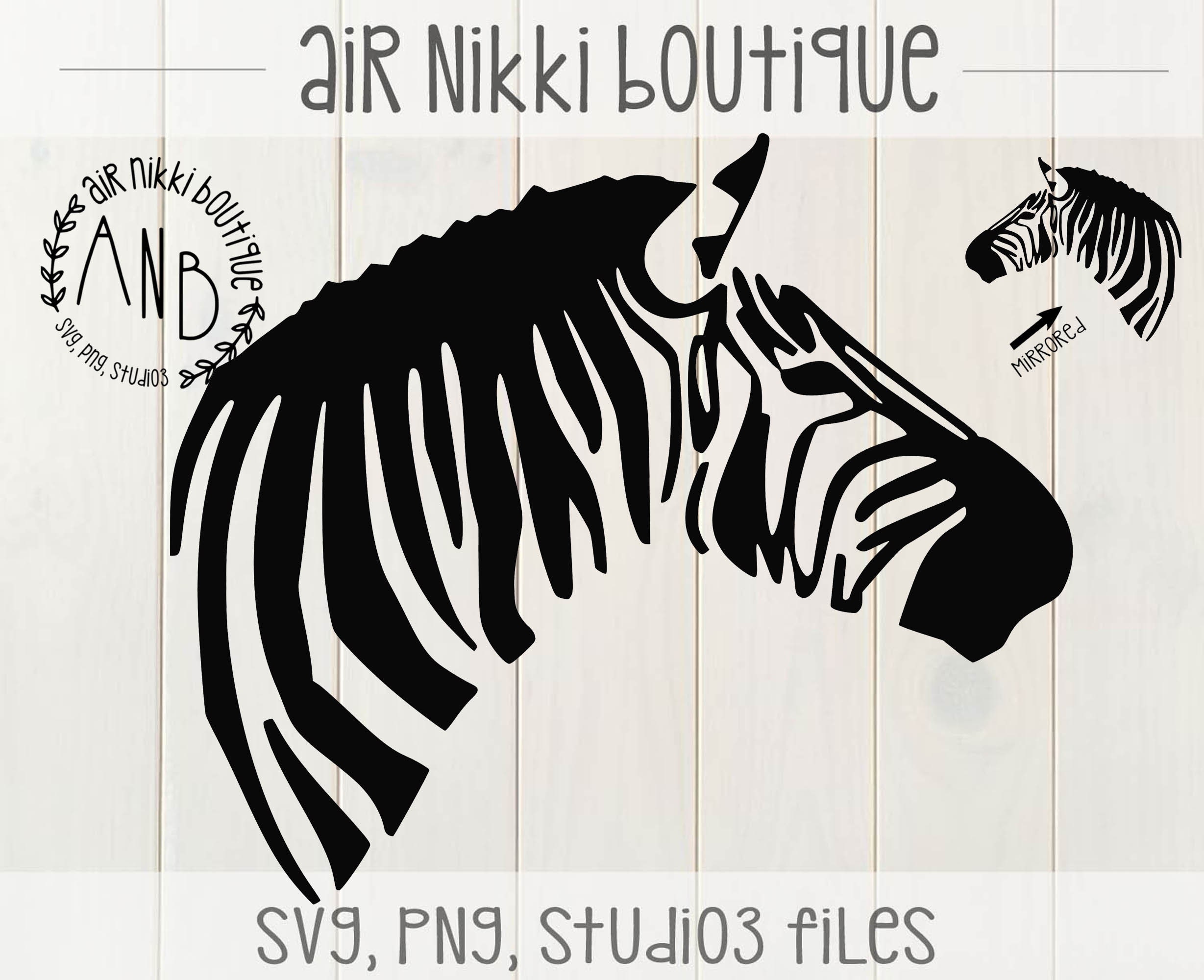 Zebra SVG PNG DXF Studio 3 Mirrored Png Files Instant - Etsy