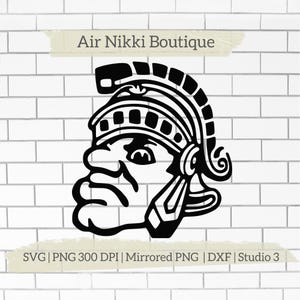 Spartan Head SVG PNG 300 dpi mirrored png DXF studio 3 files instant download cricut silhouette cameo diy vinyl design space heat press htv