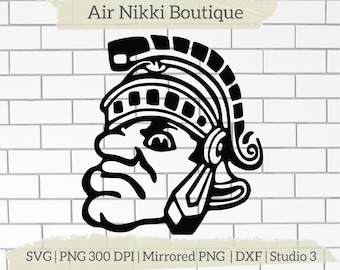 Spartan Head SVG PNG 300 dpi mirrored png DXF studio 3 files instant download cricut silhouette cameo diy vinyl design space heat press htv
