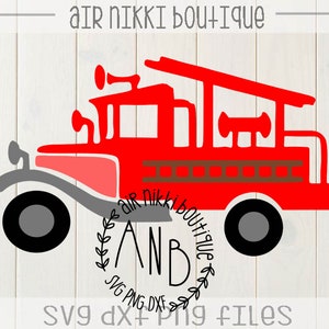 Vintage Fire Truck, birthday, birthday party shirt SVG, PNG,DXF files, instant download