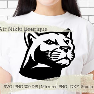 Panther Cougar Cat SVG PNG dxf Studio 3 300 dpi png mirrored png files instant download zipped cutting stencil crafter diy crafts cricut htv