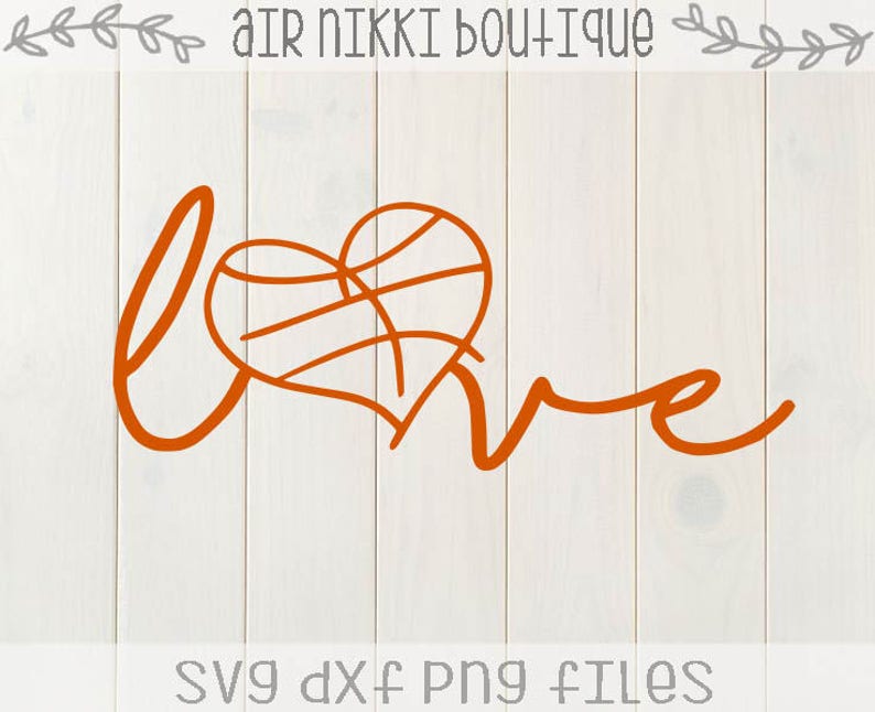 Download Basketball Love basketball heart sports SVG PNG DXF files ...