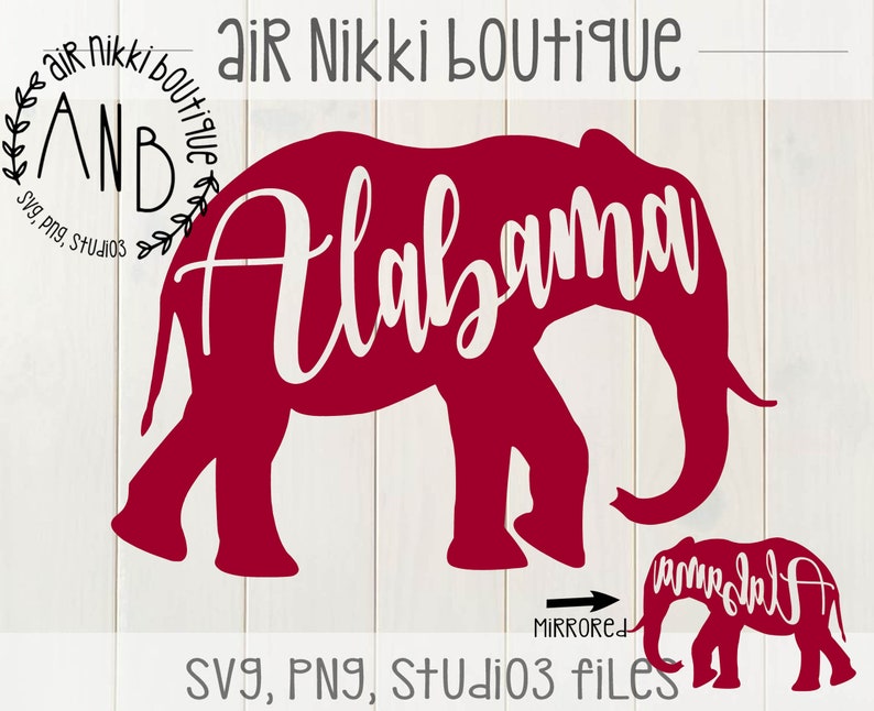Download Cameo Mirrored Png Files Cricut Alabama In Elephant Silhouette Png Dxf Cut File Studio 3 Elephant Outline Instant Download Svg Clip Art Art Collectibles Truongsinhhoc Com Vn