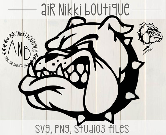 Bulldog SVG PNG Mirrored PNG Studio 3 Files Instant | Etsy