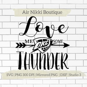 Love Me Some OKC Thunder arrow SVG PNG dxf Mirrored png Studio 3 files instant download cricut silhouette cameo htv vinyl plotter shirt idea