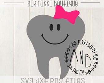 Girl tooth fairy SVG, PNG, DXF files, instant download