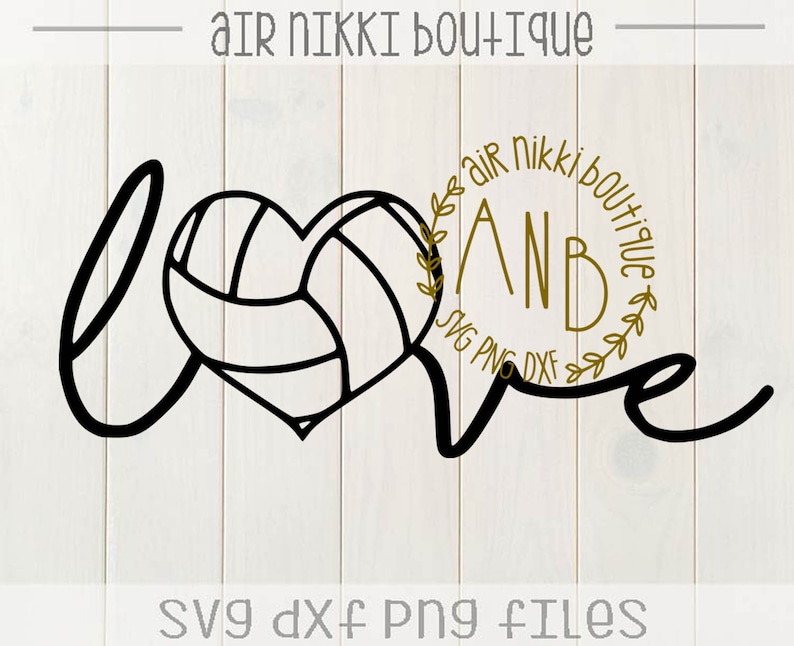 Download Volleyball Love volleyball heart sports SVG PNG DXF files ...