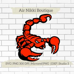 Scorpion layered SVG PNG DXF Mirrored png Studio 3 files instant download cricut silhouette cameo htv vinyl zipped file plotter shirt idea