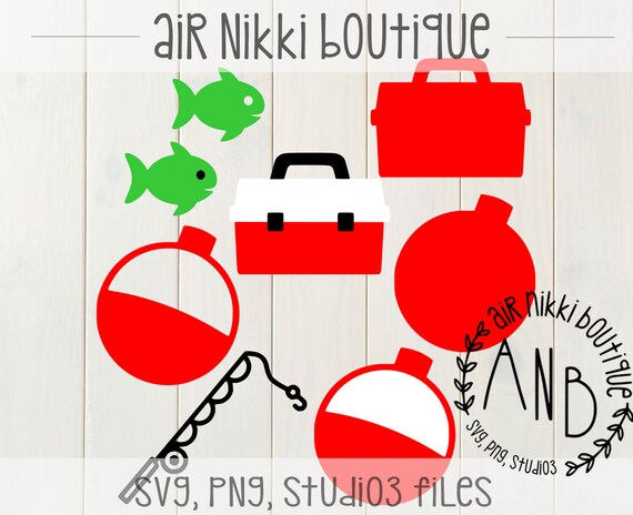Download Fishing Pack Bobber Fish Fishing Pole Tackle Box Etsy