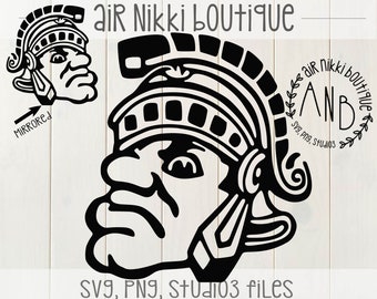 Spartan Head Svg Png Mirrored Png Dxf Studio 3 Files Etsy Uk