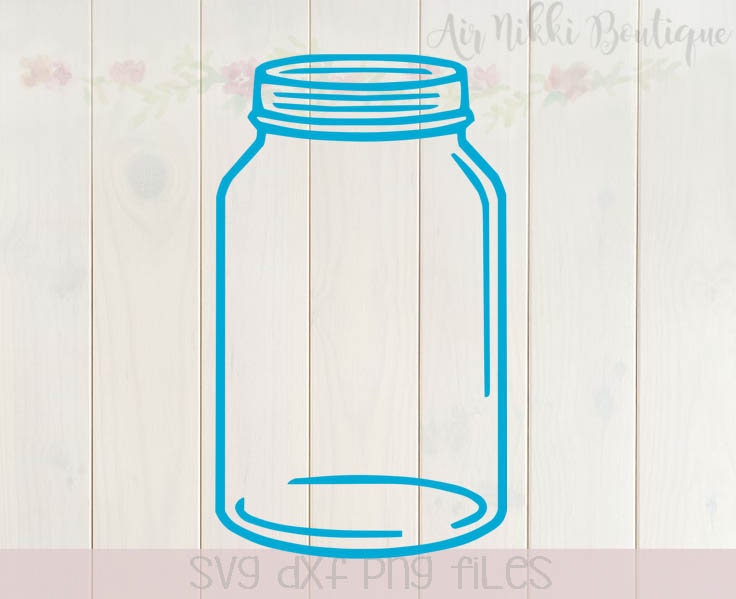 Download Mason Jar SVG PNG DXF files instant download | Etsy