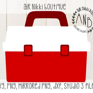 Tackle Box, Bobber, Fishing, SVG, dxf, PNG, Studio 3 files, instant download