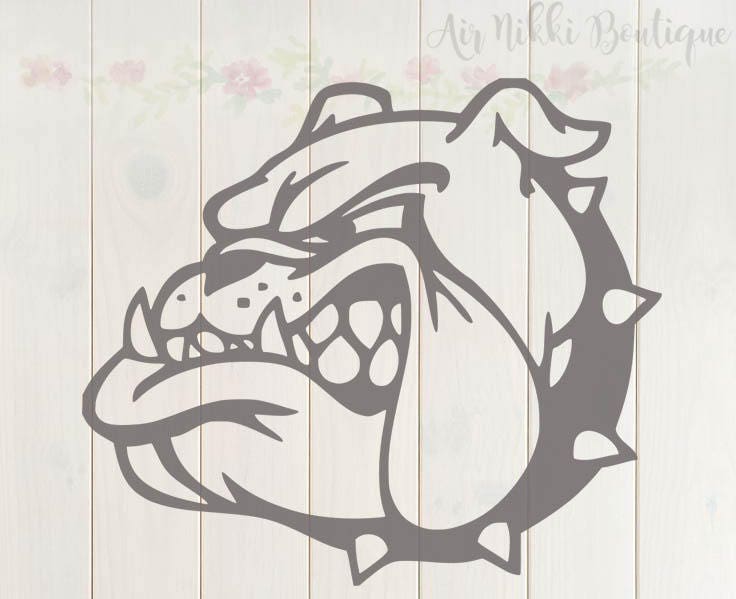 Download Bulldog SVG PNG DXF files instant download | Etsy