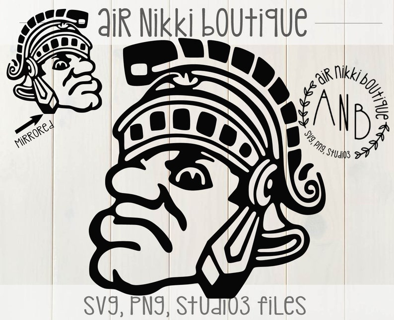 Spartan Head SVG PNG Mirrored Png DXF Studio 3 Files | Etsy