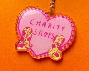 Charity Shops Acrylic Charm