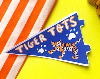 Tiger Tots Pennant Sticker