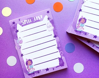 Spell List A6 Recycled To Do List Note Pad - Stationery Gift - Student Stocking Filler