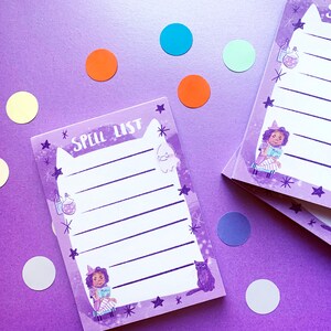 Spell List A6 Recycled To Do List Note Pad Stationery Gift Student Stocking Filler image 1