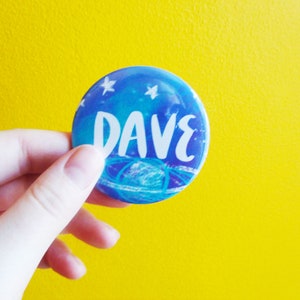 Personalised Custom Name Button Badge Galaxy / Space