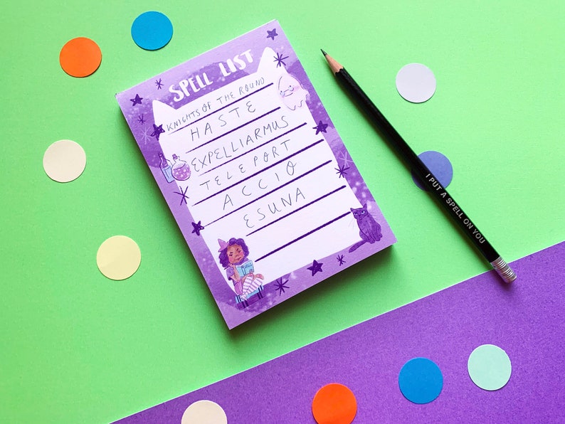 Spell List A6 Recycled To Do List Note Pad Stationery Gift Student Stocking Filler image 10