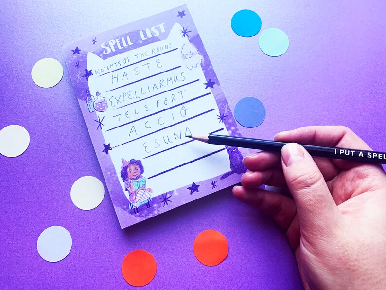 Spell List A6 Recycled To Do List Note Pad Stationery Gift Student Stocking Filler image 9