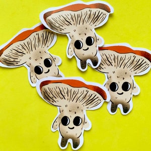 Mushroom Illustrated Matt Cute Sticker Bullet Journalling Scrapbooking Cottagecore image 5