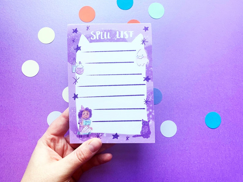 Spell List A6 Recycled To Do List Note Pad Stationery Gift Student Stocking Filler image 5