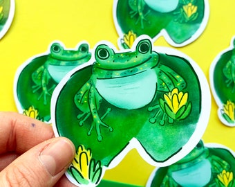 Froggy Matt Large Sticker