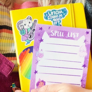 Spell List A6 Recycled To Do List Note Pad Stationery Gift Student Stocking Filler image 7
