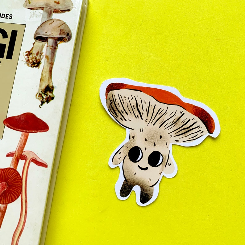 Mushroom Illustrated Matt Cute Sticker Bullet Journalling Scrapbooking Cottagecore image 4