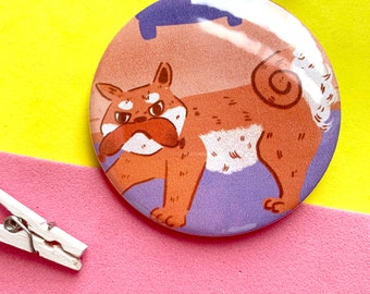 Shiba Inu 58mm Button Badge